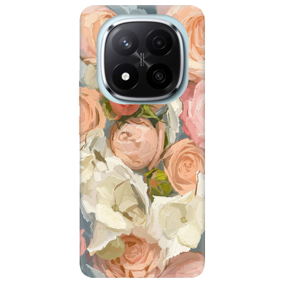 Чехол для Xiaomi Redmi Note 14 Pro + 5G прозрачный Пастель в цветах - фото 1 - Чехлы для телефонов