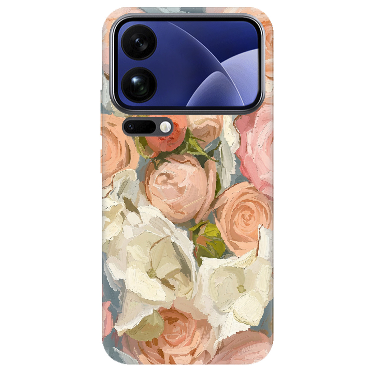 Чехол для Xiaomi 17 Pro Max прозрачный Пастель в цветах - фото 1 - Чехлы для телефонов