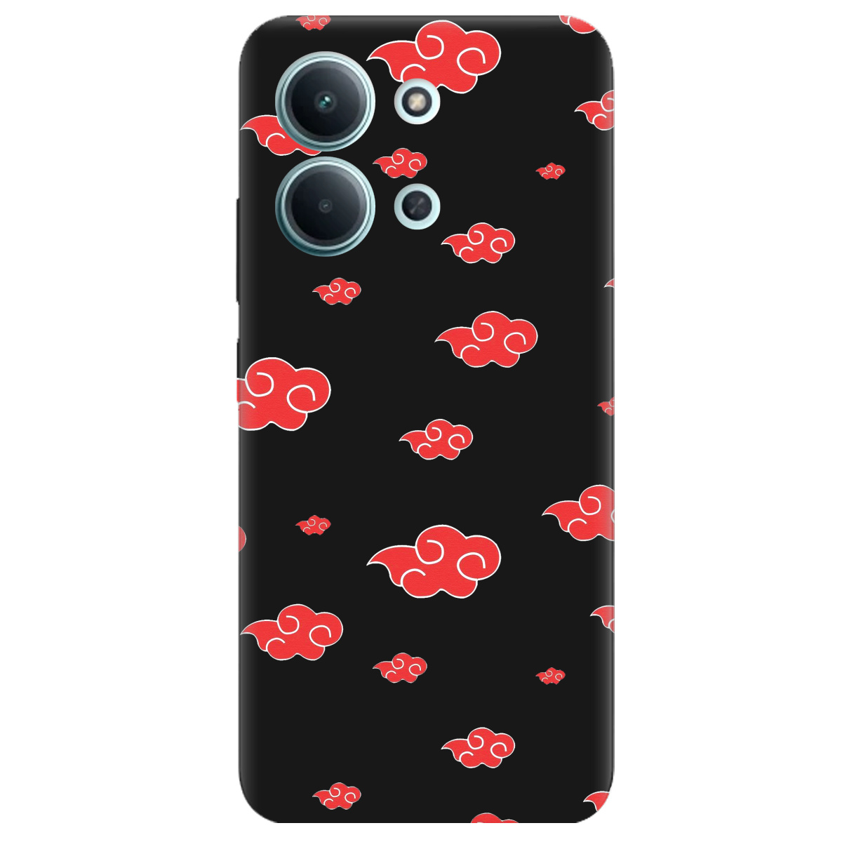 Чехол для Xiaomi Redmi 15C черный матовый soft touch Akatsuki - фото 1 - Чехлы для телефонов