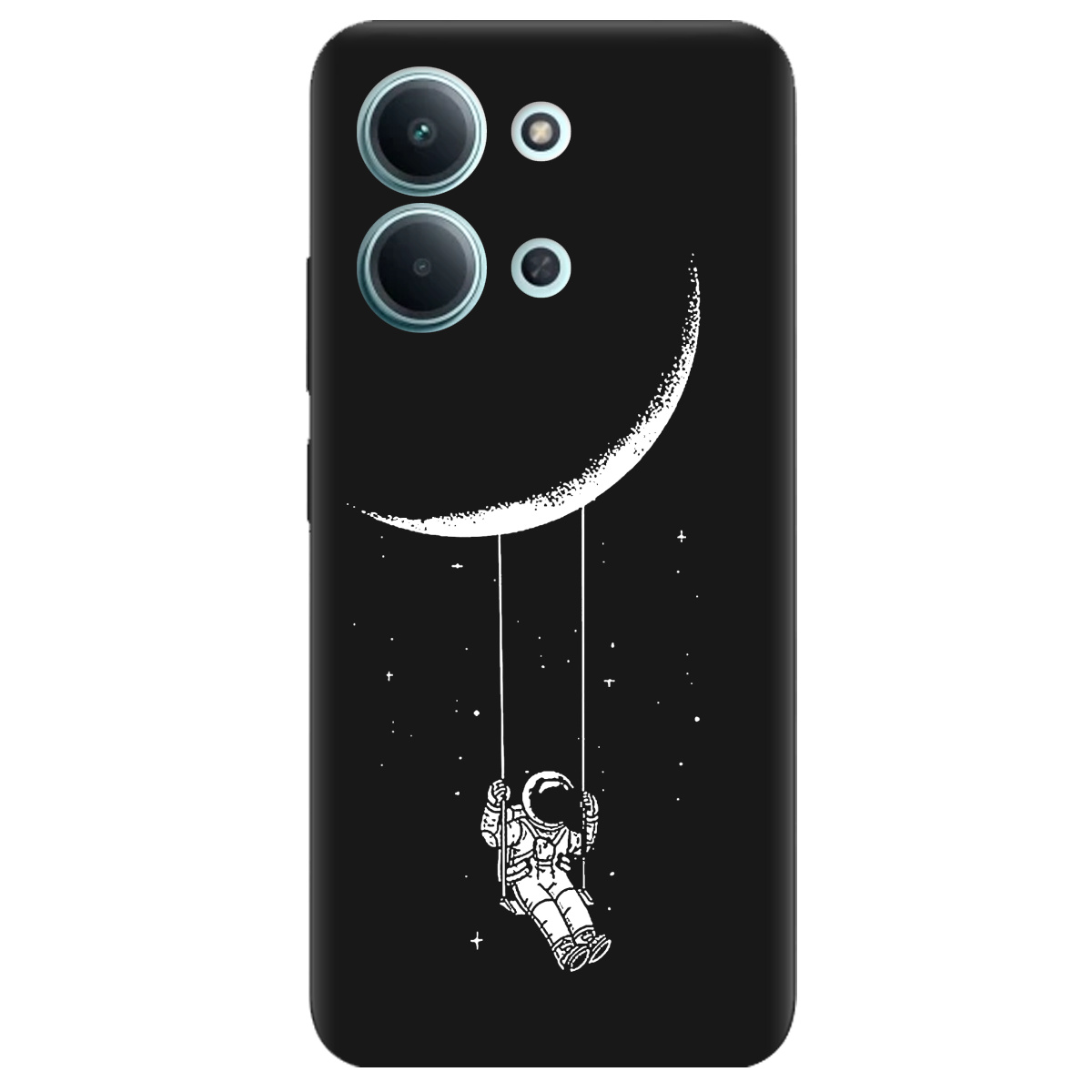 Чехол для Xiaomi Redmi 15C черный матовый soft touch Swing - фото 1 - Чехлы для телефонов