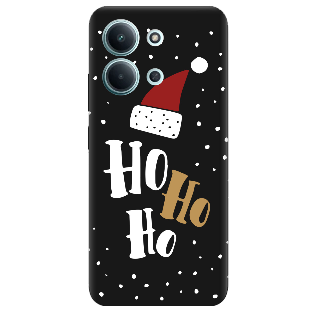 Чехол для Xiaomi Redmi 15C черный матовый soft touch Ho-ho-ho - фото 1 - Чехлы для телефонов