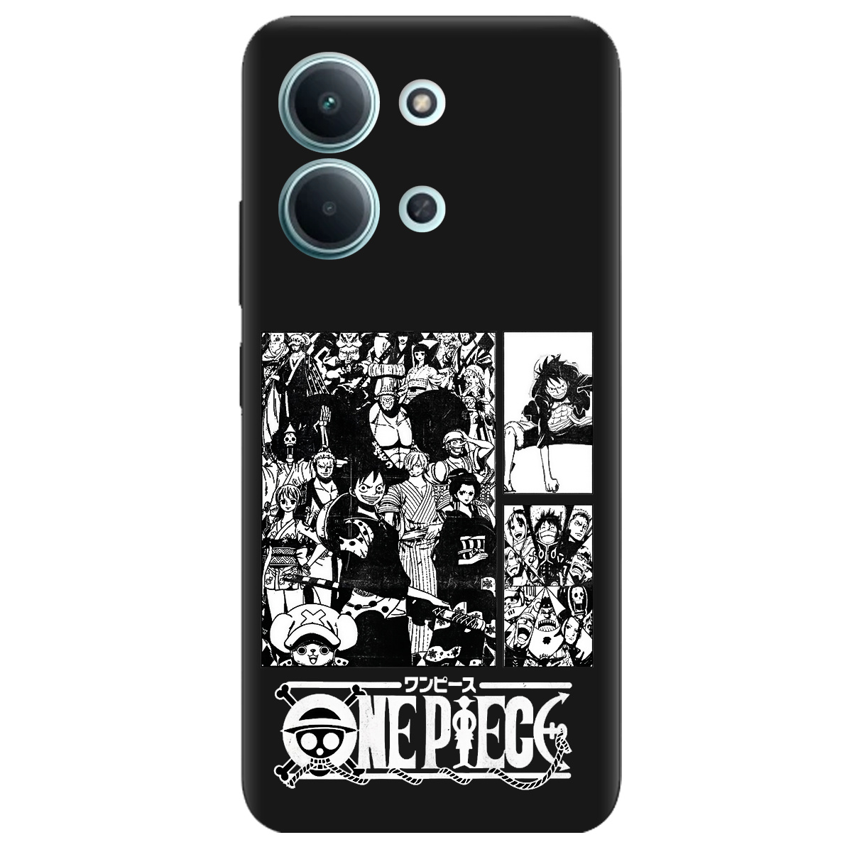 Чехол для Xiaomi Redmi 15C черный матовый soft touch Panels - фото 1 - Чехлы для телефонов