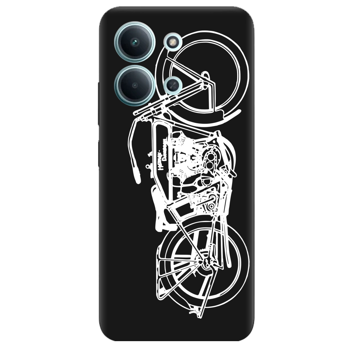 Чехол для Xiaomi Redmi 15C черный матовый soft touch Железная воля - фото 1 - Чехлы для телефонов