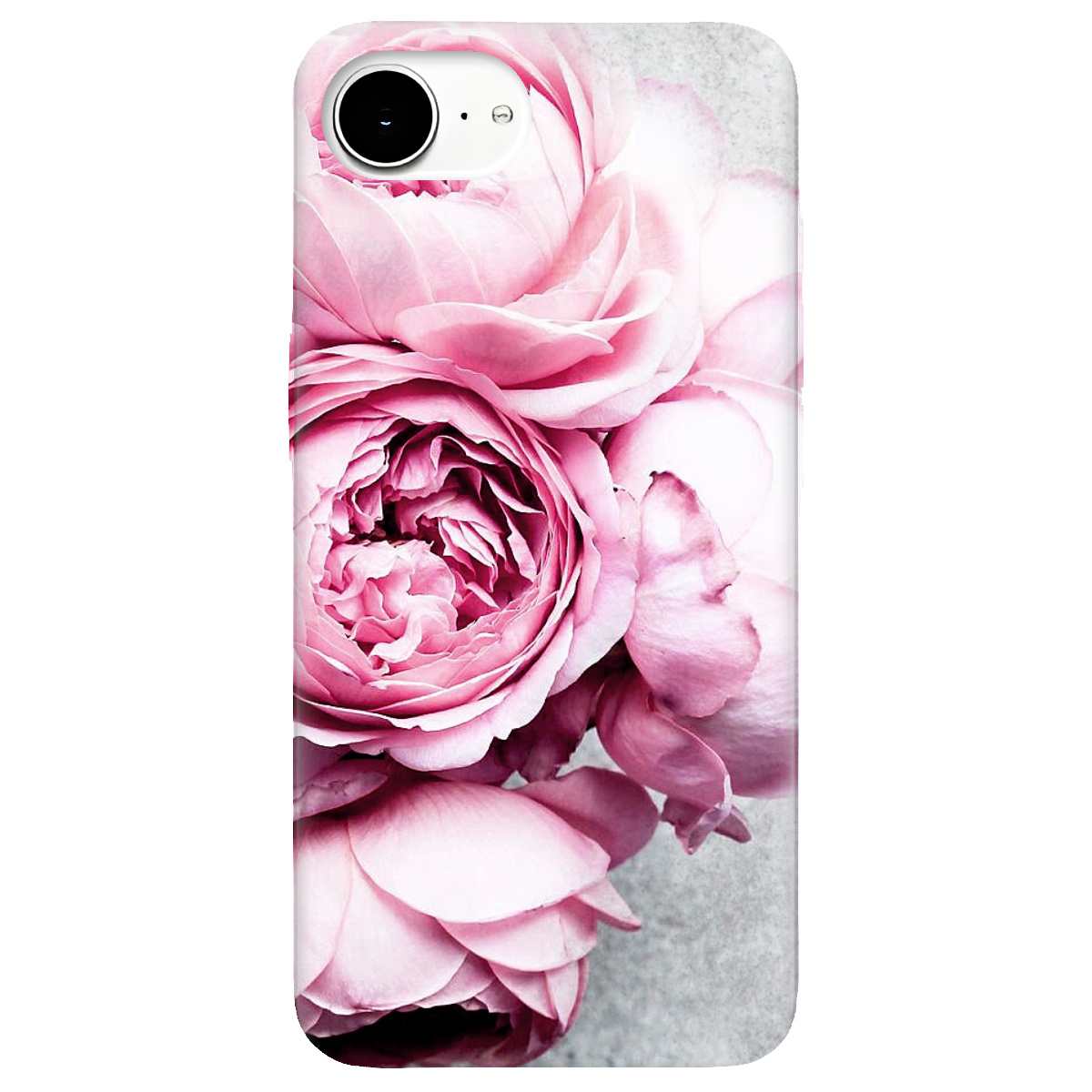 Чехол для Apple iPhone 17e прозрачный Peony - фото 1 - Чехлы для телефонов