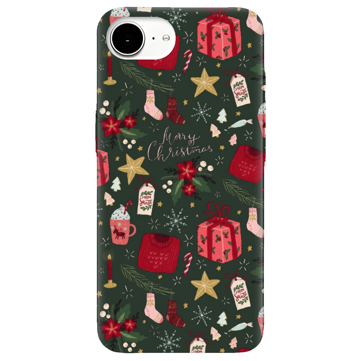 Чохол для Apple iPhone 17e прозорий Merry christmas - фото 1 - Чохли для телефонів