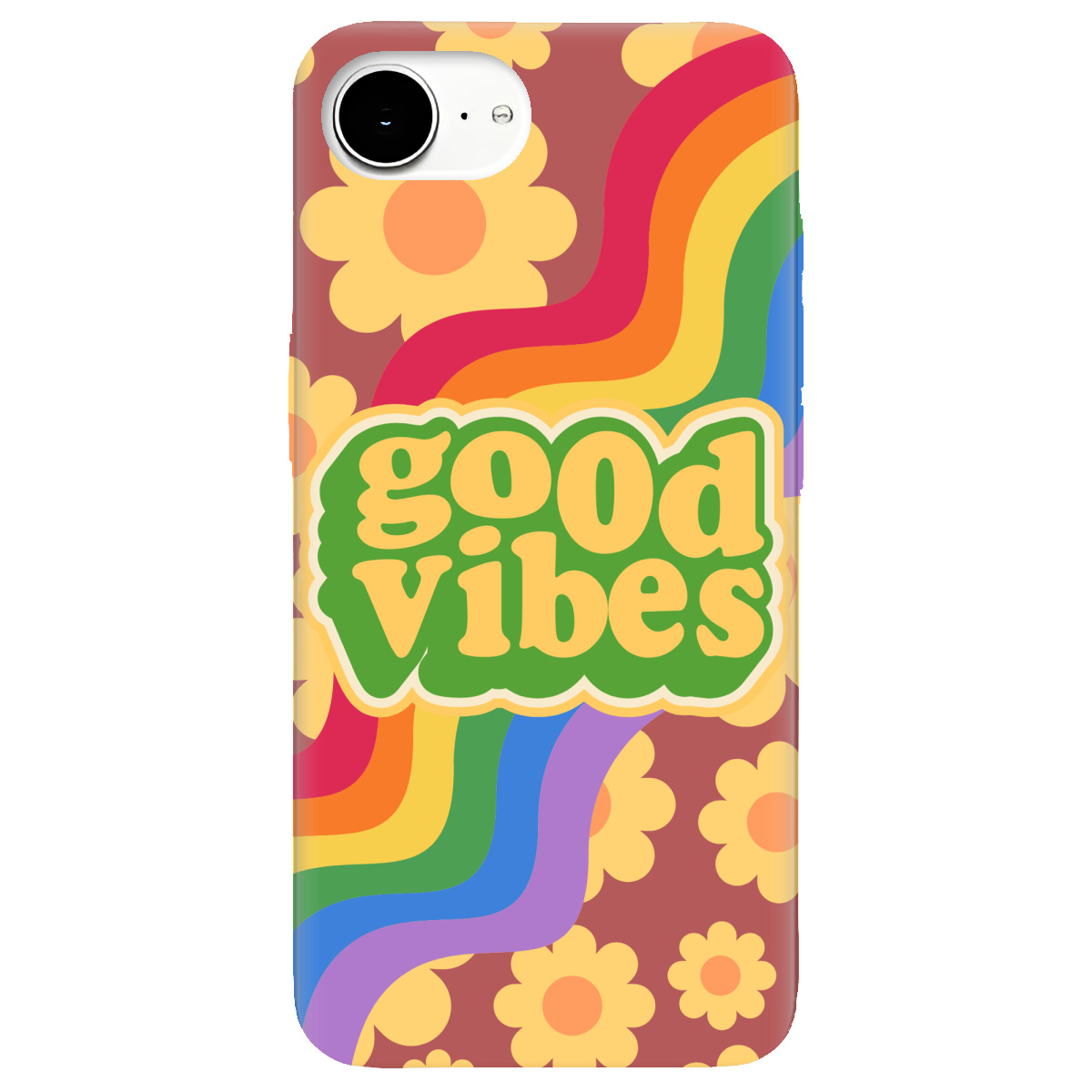Чехол для Apple iPhone 17e прозрачный Good vibes - фото 1 - Чехлы для телефонов