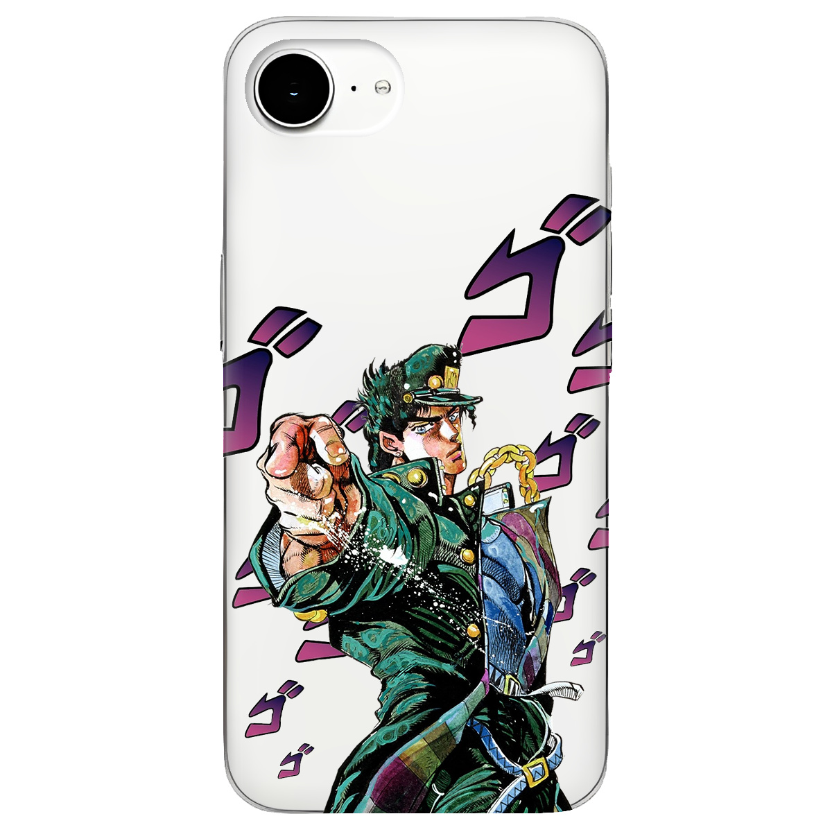 Чехол для Apple iPhone 17e прозрачный Джоджо - фото 1 - Чехлы для телефонов