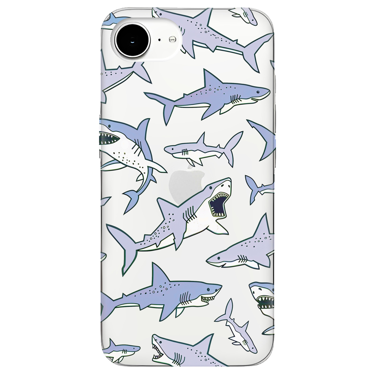 Чехол для Apple iPhone 17e прозрачный Хищники - фото 1 - Чехлы для телефонов