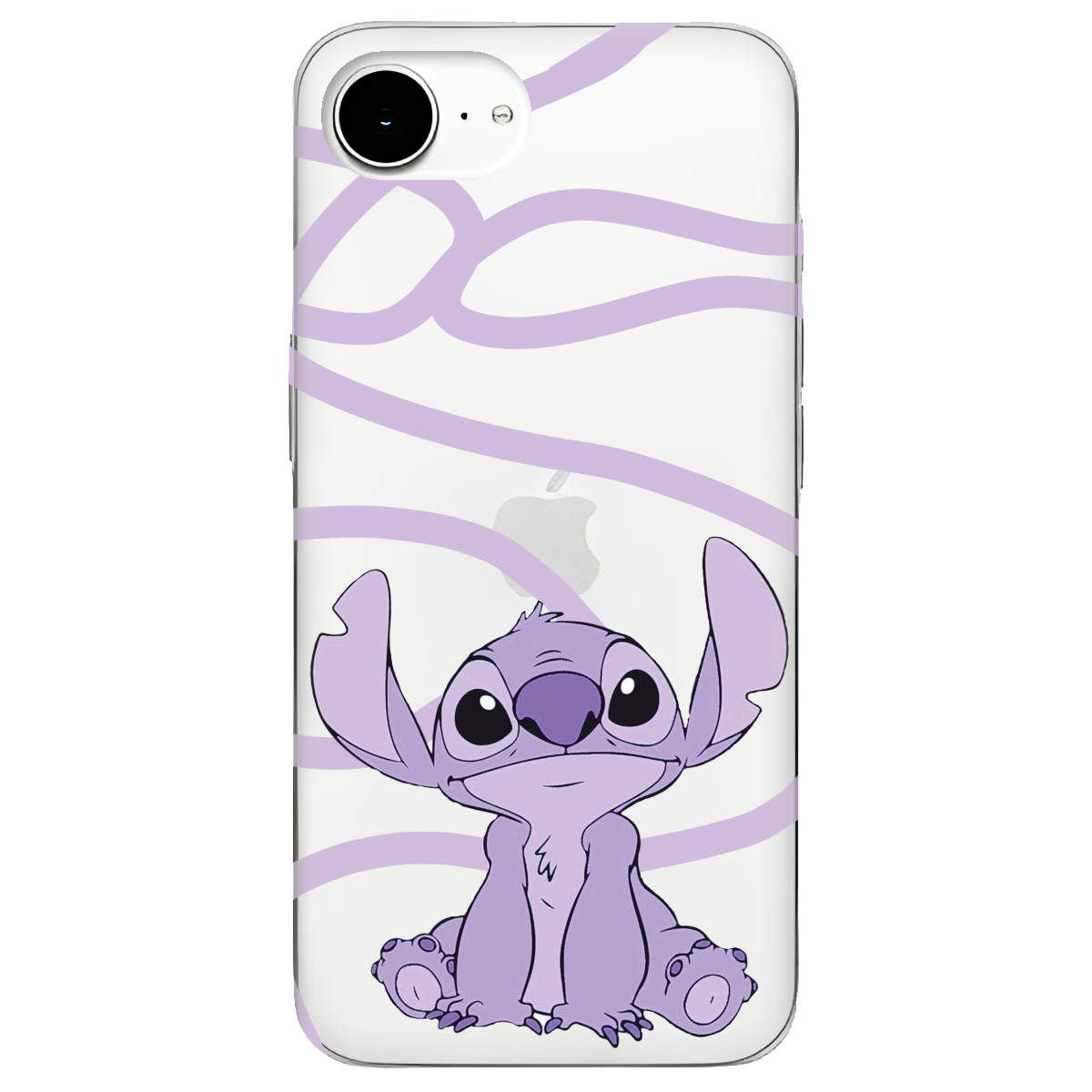 Чехол для Apple iPhone 17e прозрачный Веселый Стич - фото 1 - Чехлы для телефонов
