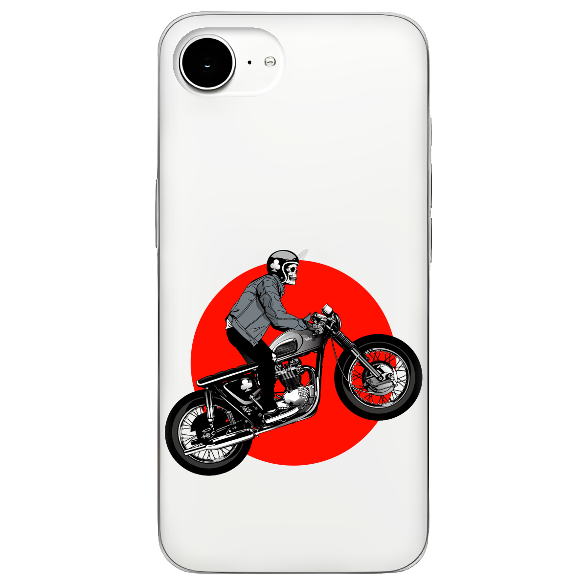 Чехол для Apple iPhone 17e прозрачный Крути ручку - фото 1 - Чехлы для телефонов