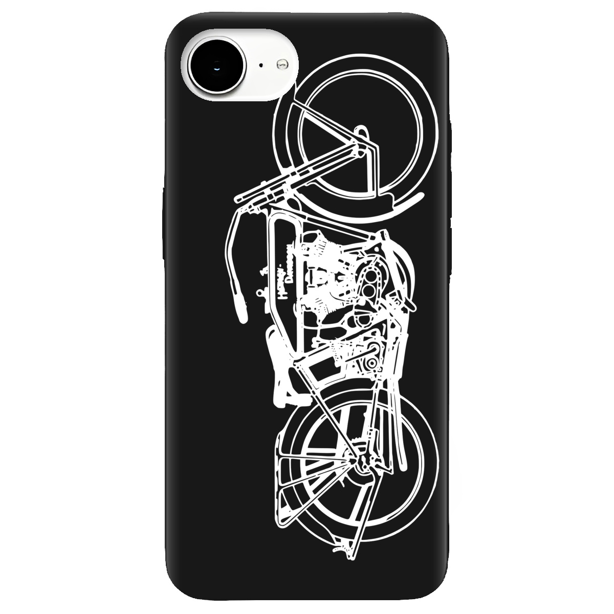 Чехол для Apple iPhone 17e черный матовый soft touch Железная воля - фото 1 - Чехлы для телефонов