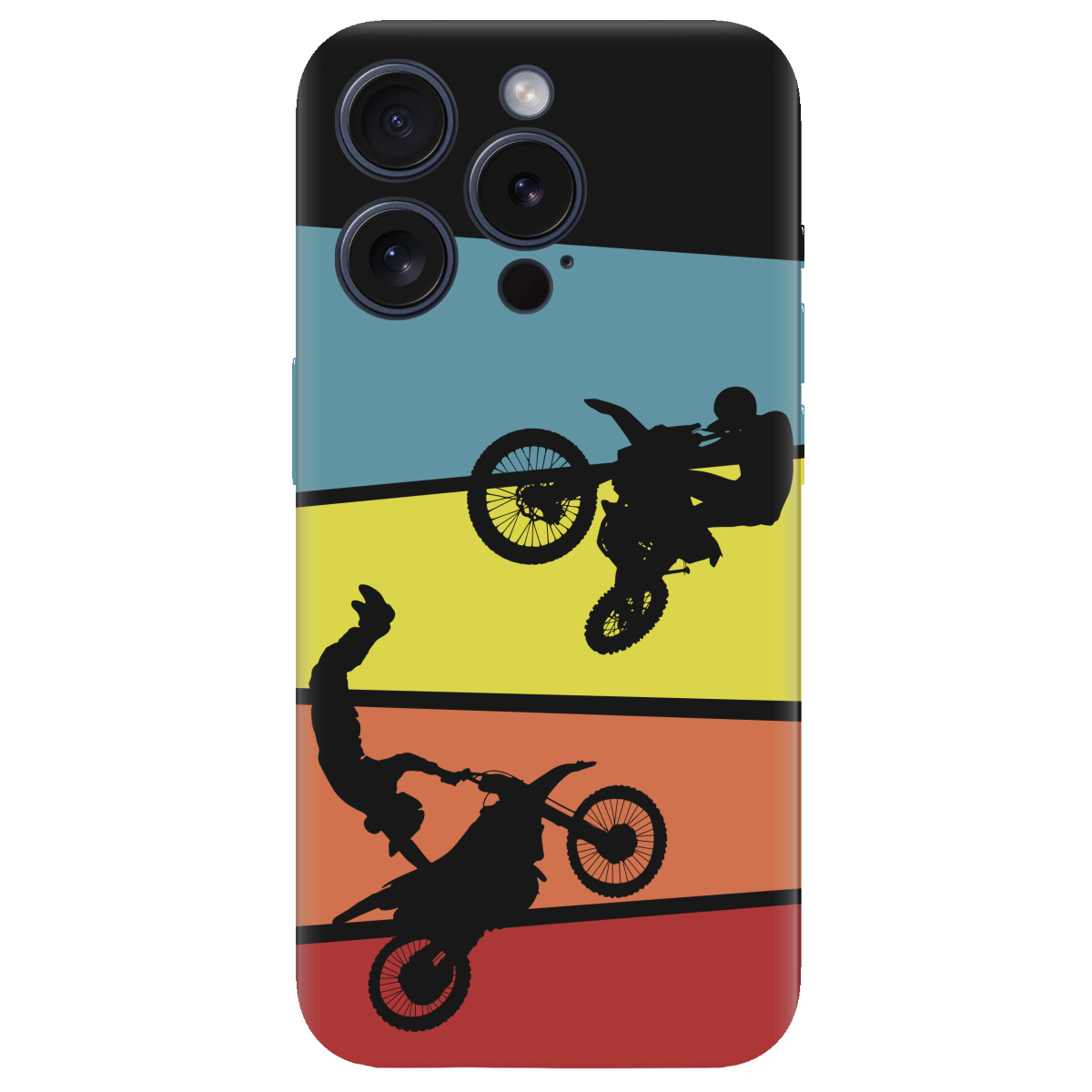 Чехол для Apple iPhone 15 Pro Max черный матовый soft touch Летучий мотор - фото 1 - Чехлы для телефонов