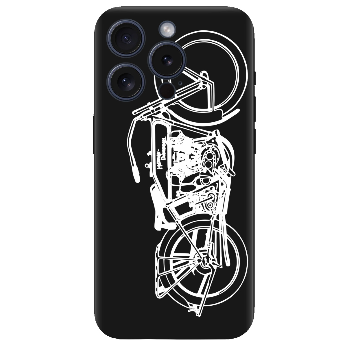 Чехол для Apple iPhone 15 Pro Max черный матовый soft touch Железная воля - фото 1 - Чехлы для телефонов