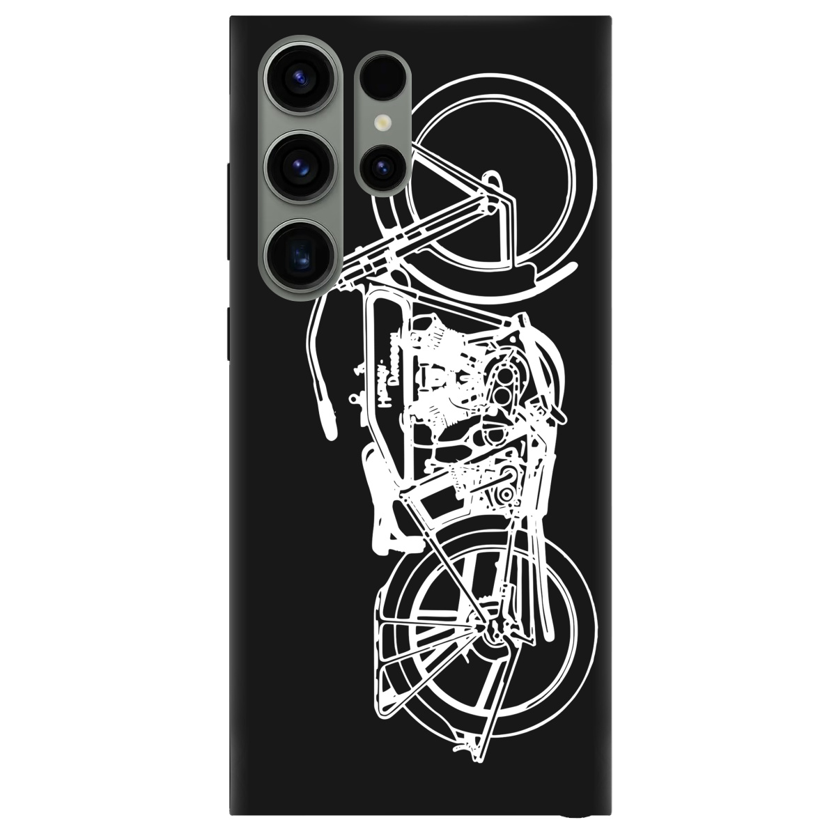 Чохол для Samsung Galaxy S23 Ultra чорний матовий soft touch Залізна воля - фото 1 - Чохли для телефонів