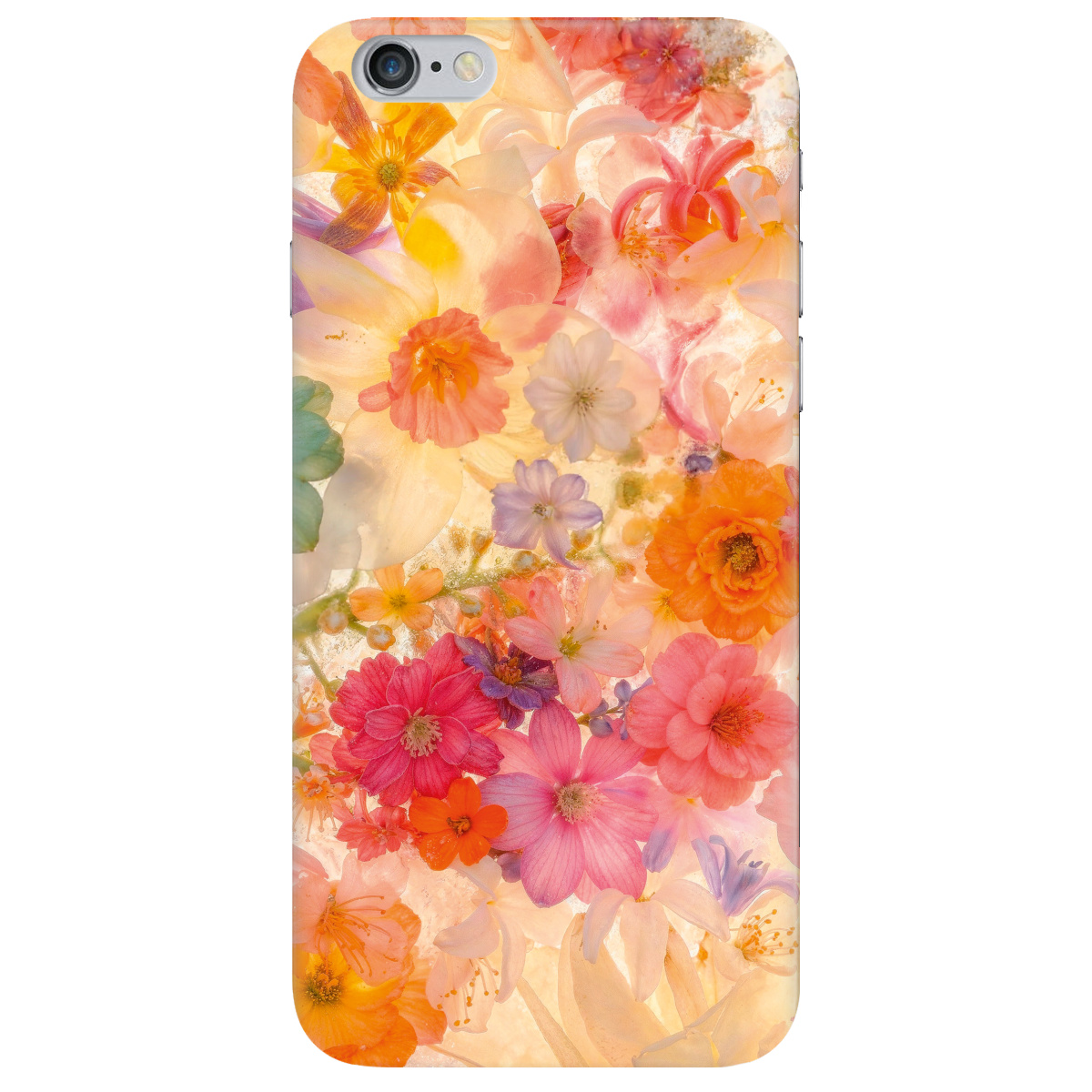 Чохол для Apple iPhone 6 Plus / 6S Plus прозорий Дофамінові квіти - фото 1 - Чохли для телефонів