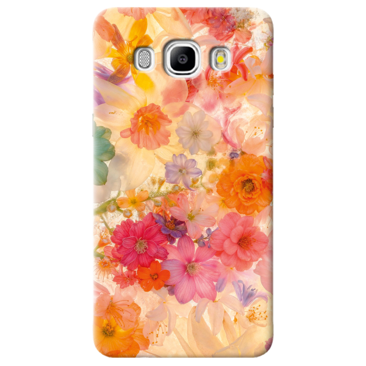Чохол для Samsung Galaxy J5 2016 прозорий Дофамінові квіти - фото 1 - Чохли для телефонів