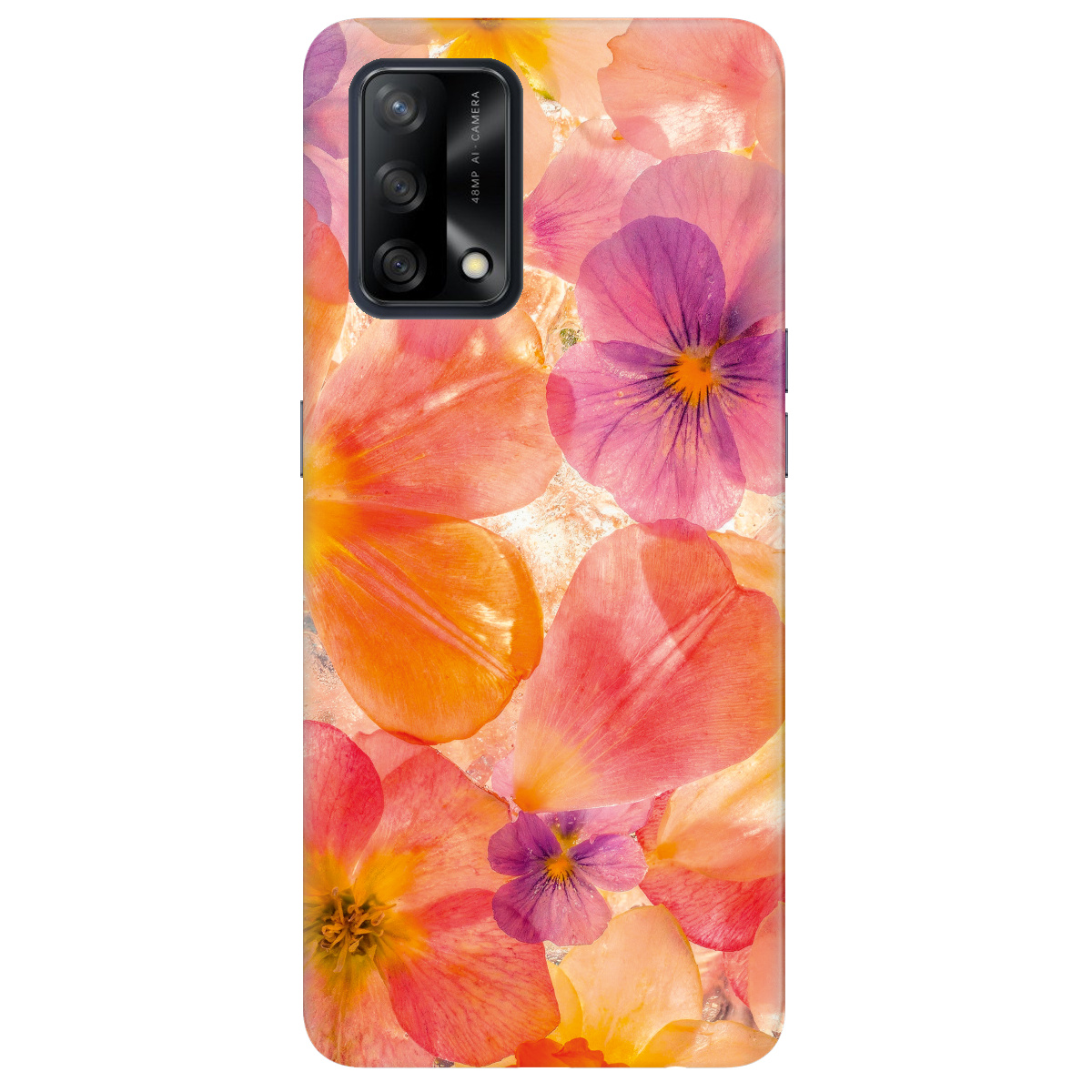 Чехол для Oppo A74 4G прозрачный Дофаминовый расцвет - фото 1 - Чехлы для телефонов