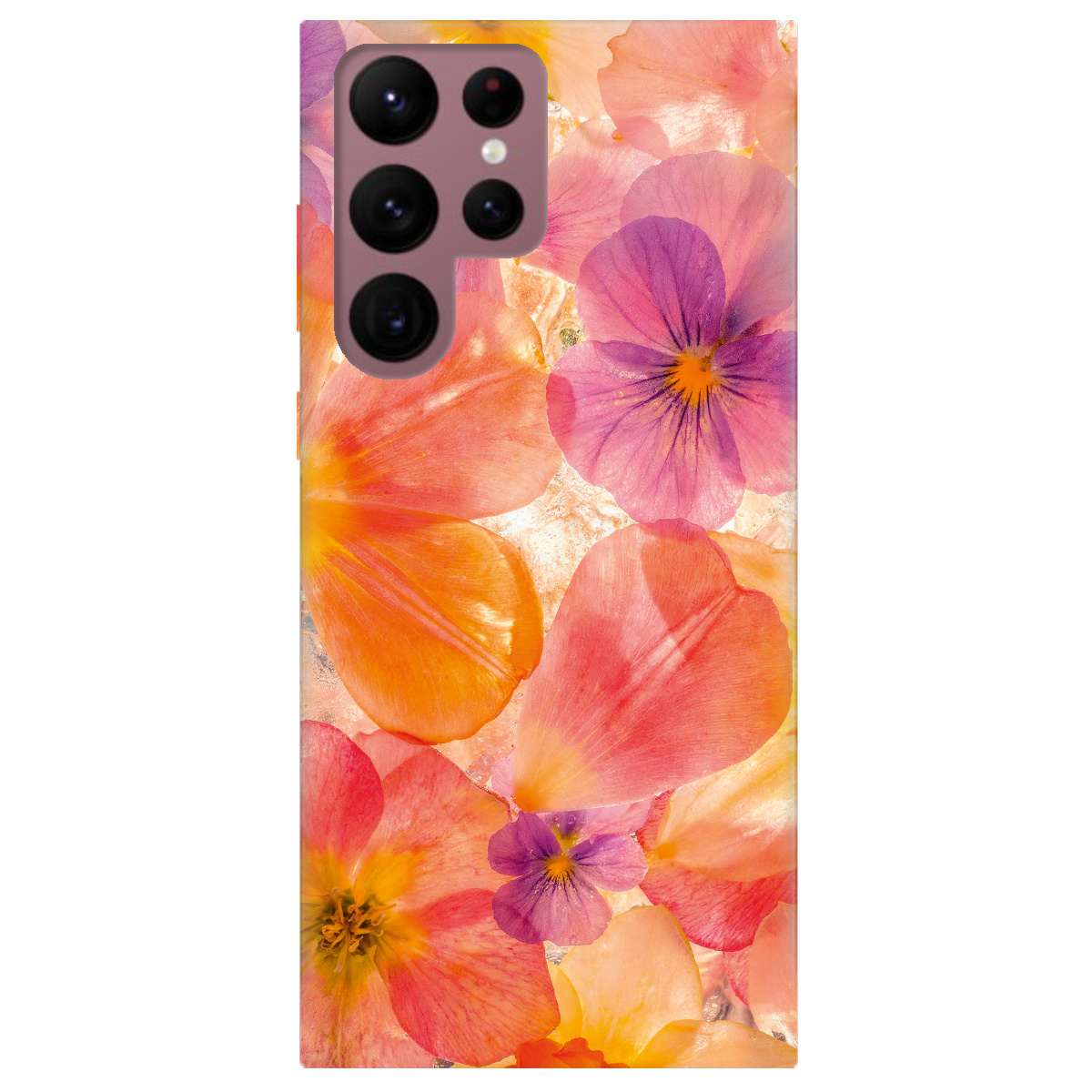 Чохол для Samsung Galaxy S22 Ultra прозорий Дофаміновий розквіт - фото 1 - Чохли для телефонів