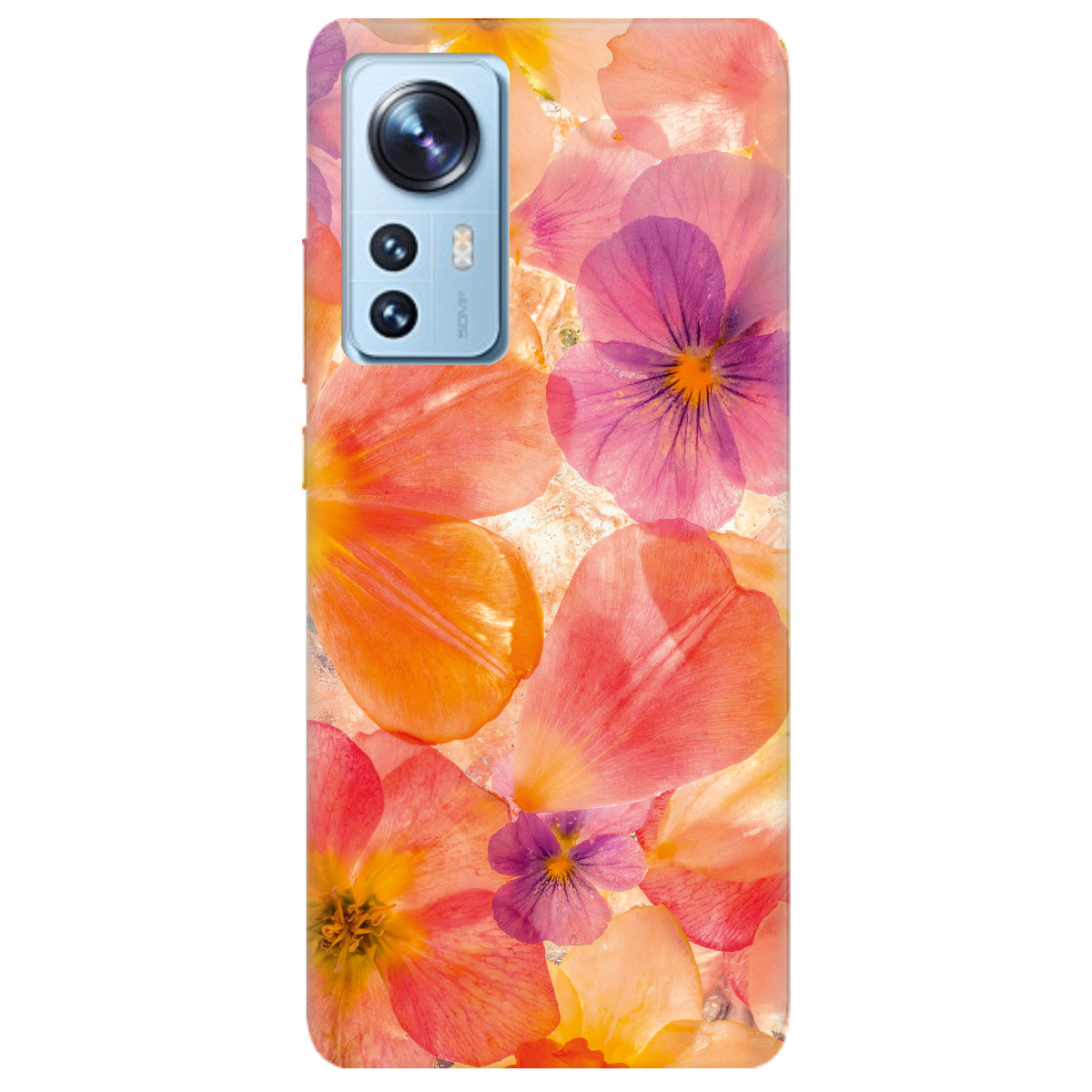 Чехол для Xiaomi 12 прозрачный Дофаминовый расцвет - фото 1 - Чехлы для телефонов