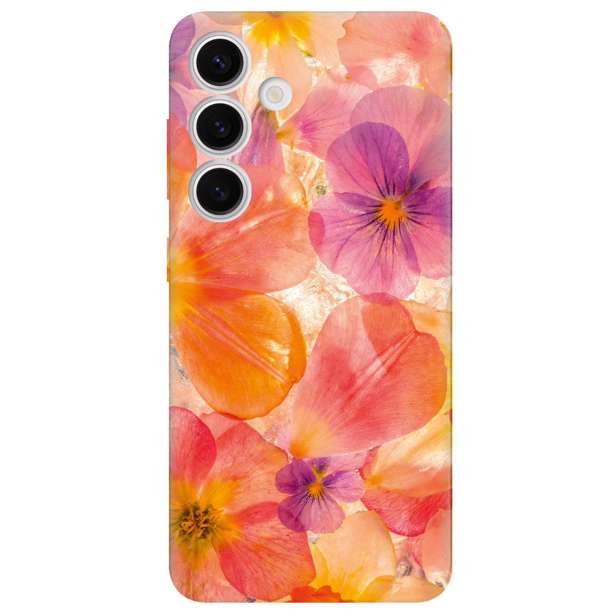 Чохол для Samsung Galaxy S25 прозорий Дофаміновий розквіт - фото 1 - Чохли для телефонів