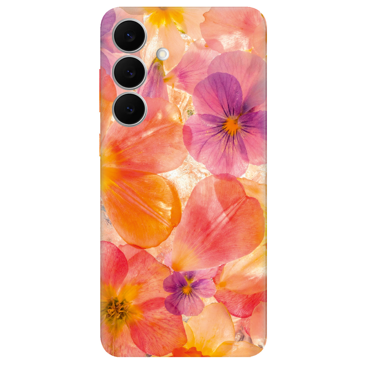 Чохол для Samsung Galaxy S25 FE прозорий Дофаміновий розквіт - фото 1 - Чохли для телефонів