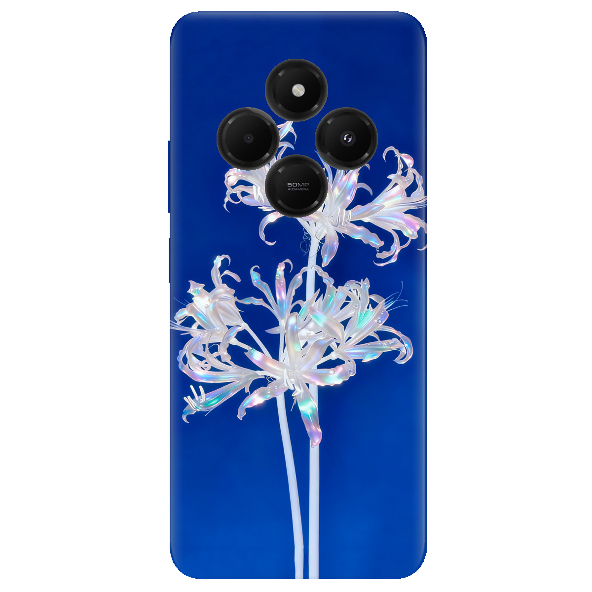 Чохол для Xiaomi Redmi 14C прозорий Blue Lycoris - фото 1 - Чохли для телефонів