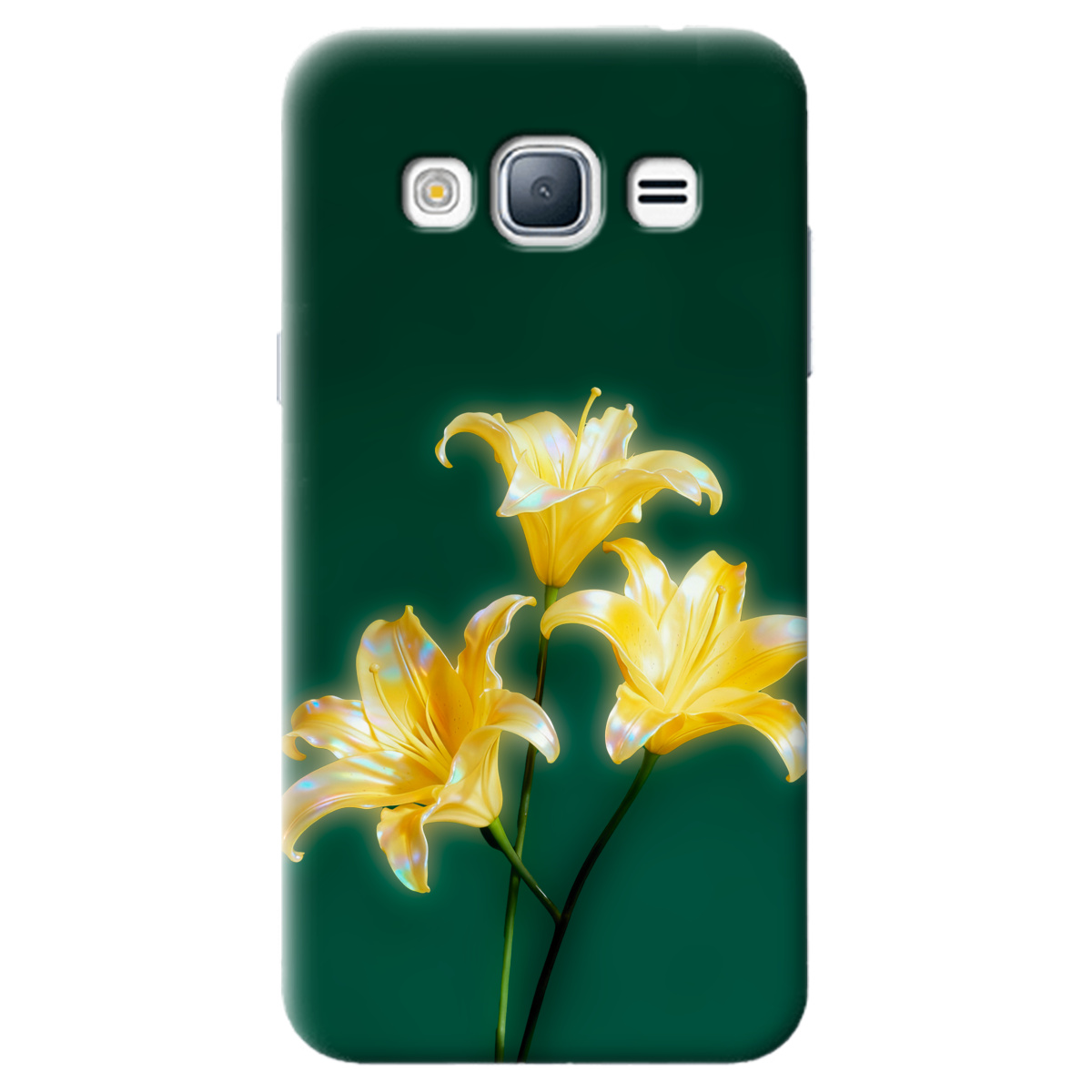 Чехол для Samsung Galaxy J3 2016 прозрачный Сияющая лилия - фото 1 - Чехлы для телефонов