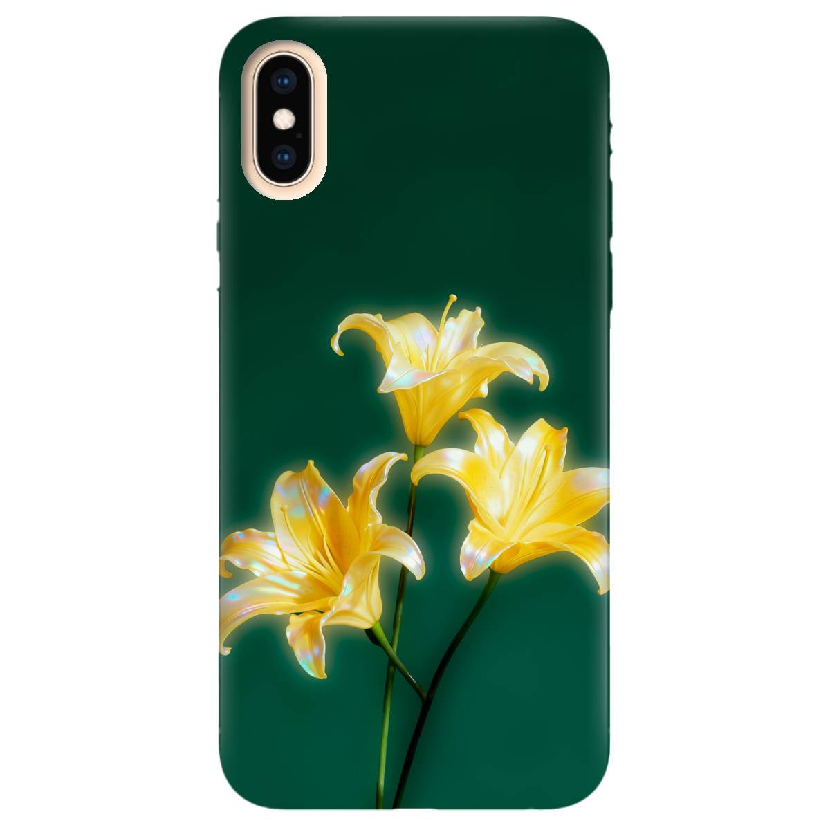 Чехол для Apple iPhone X прозрачный Сияющая лилия - фото 1 - Чехлы для телефонов