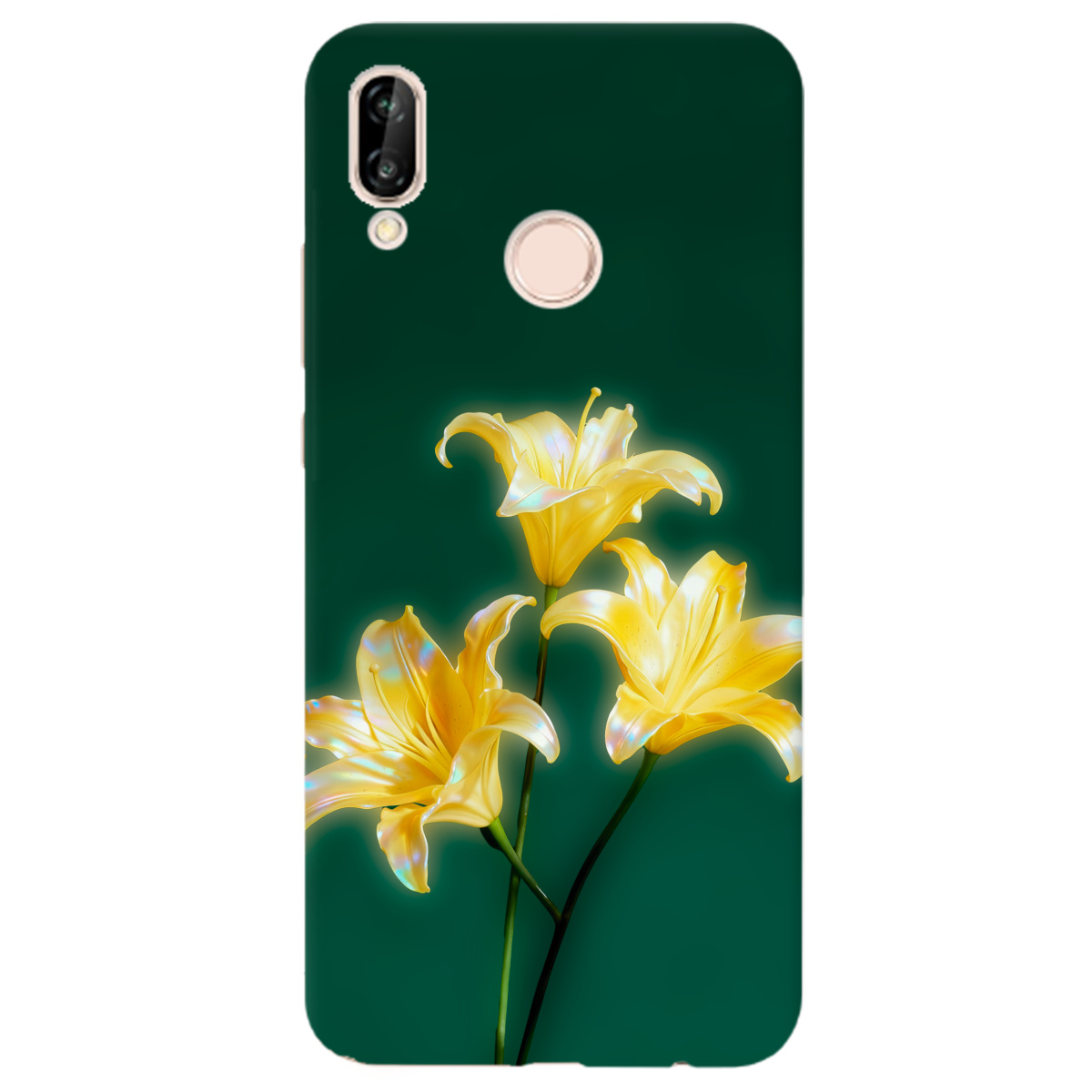 Чохол для Huawei P20 Lite прозорий Сяюча лілія - фото 1 - Чохли для телефонів