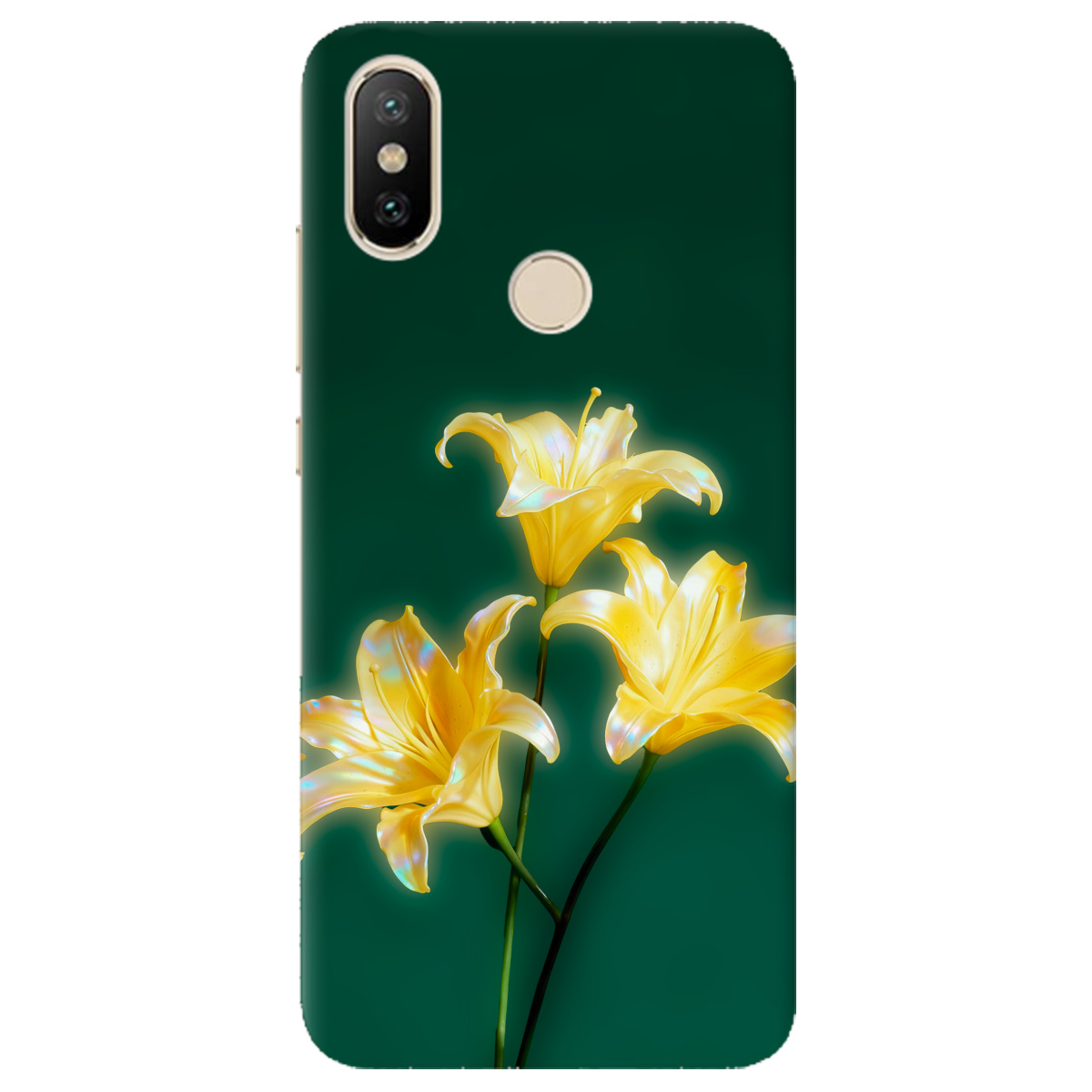 Чохол для Xiaomi Mi A2 Mi 6X прозорий Сяюча лілія - фото 1 - Чохли для телефонів