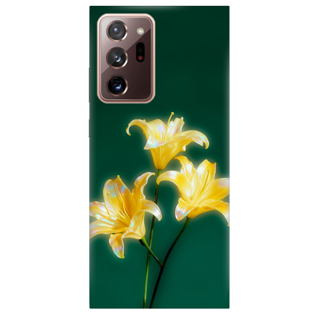 Чохол для Samsung Galaxy Note 20 Ultra прозорий Сяюча лілія - фото 1 - Чохли для телефонів