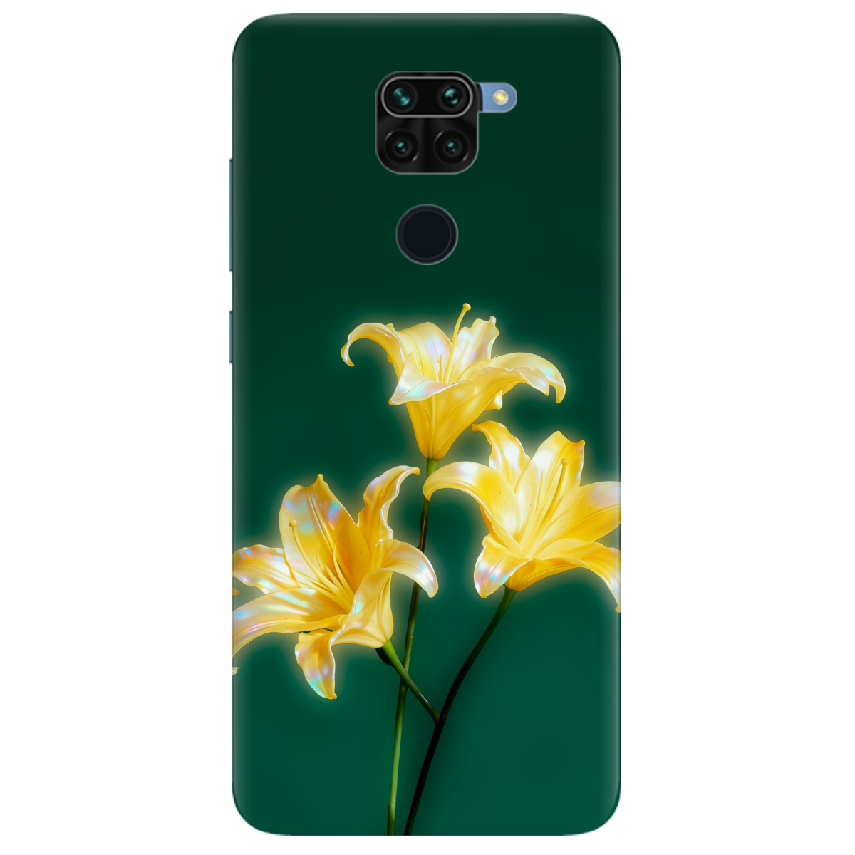 Чохол для Xiaomi Redmi Note 9 прозорий Сяюча лілія - фото 1 - Чохли для телефонів