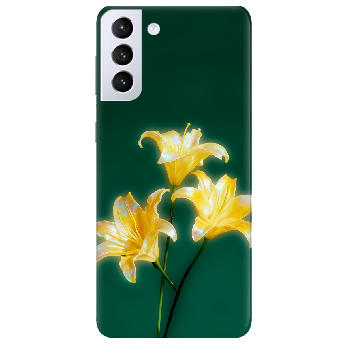 Чехол для Samsung Galaxy S21 Plus прозрачный Сияющая лилия - фото 1 - Чехлы для телефонов