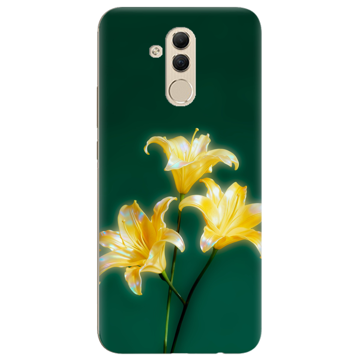 Чохол для Huawei Mate 20 Lite прозорий Сяюча лілія - фото 1 - Чохли для телефонів