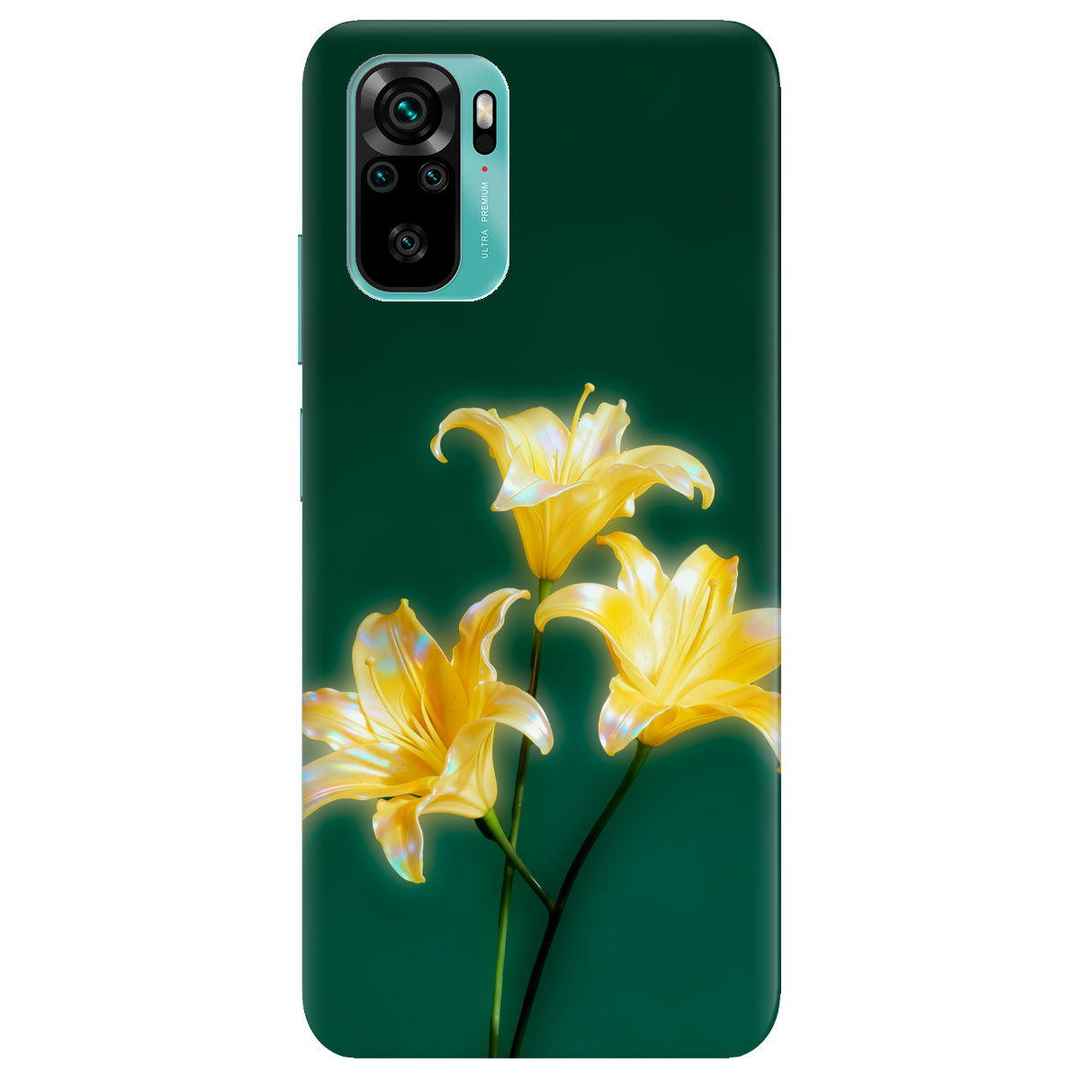 Чохол для Xiaomi Redmi Note 10s прозорий Сяюча лілія - фото 1 - Чохли для телефонів