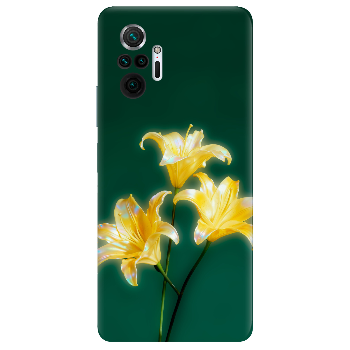 Чохол для Xiaomi Redmi Note 10 Pro прозорий Сяюча лілія - фото 1 - Чохли для телефонів