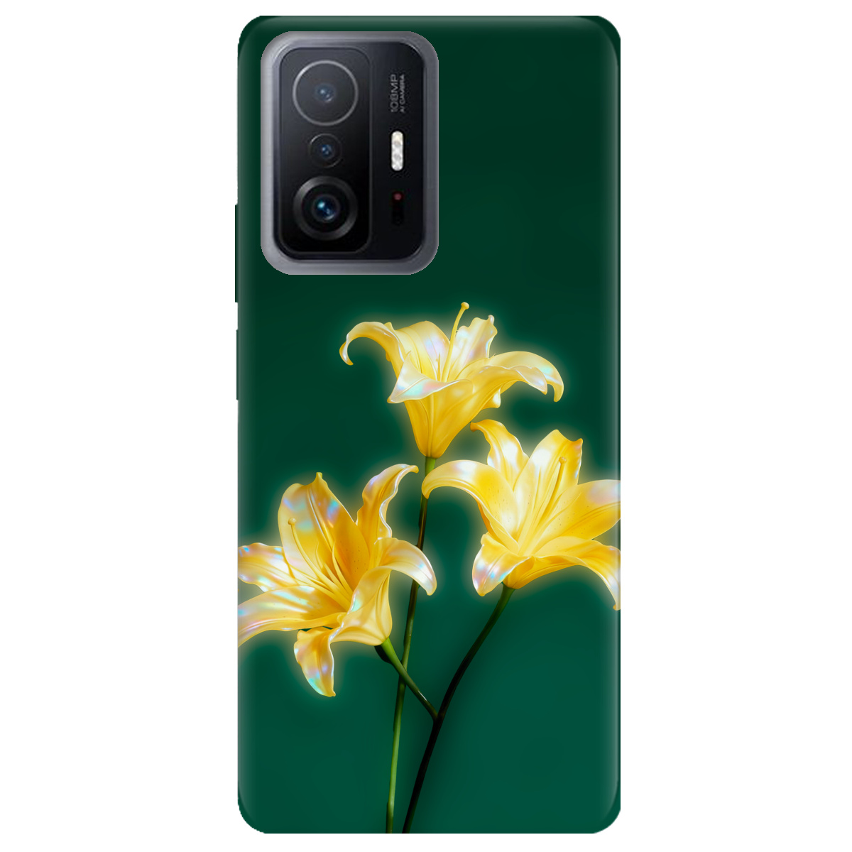 Чохол для Xiaomi 11T Pro прозорий Сяюча лілія - фото 1 - Чохли для телефонів
