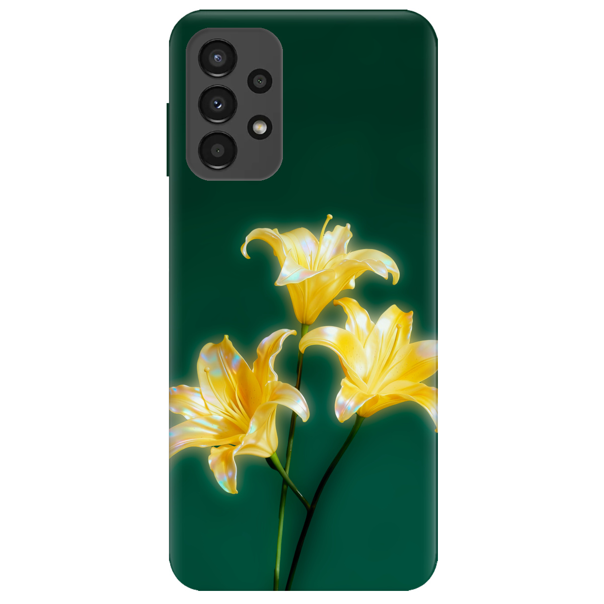 Чехол для Samsung Galaxy A13 4G прозрачный Сияющая лилия - фото 1 - Чехлы для телефонов