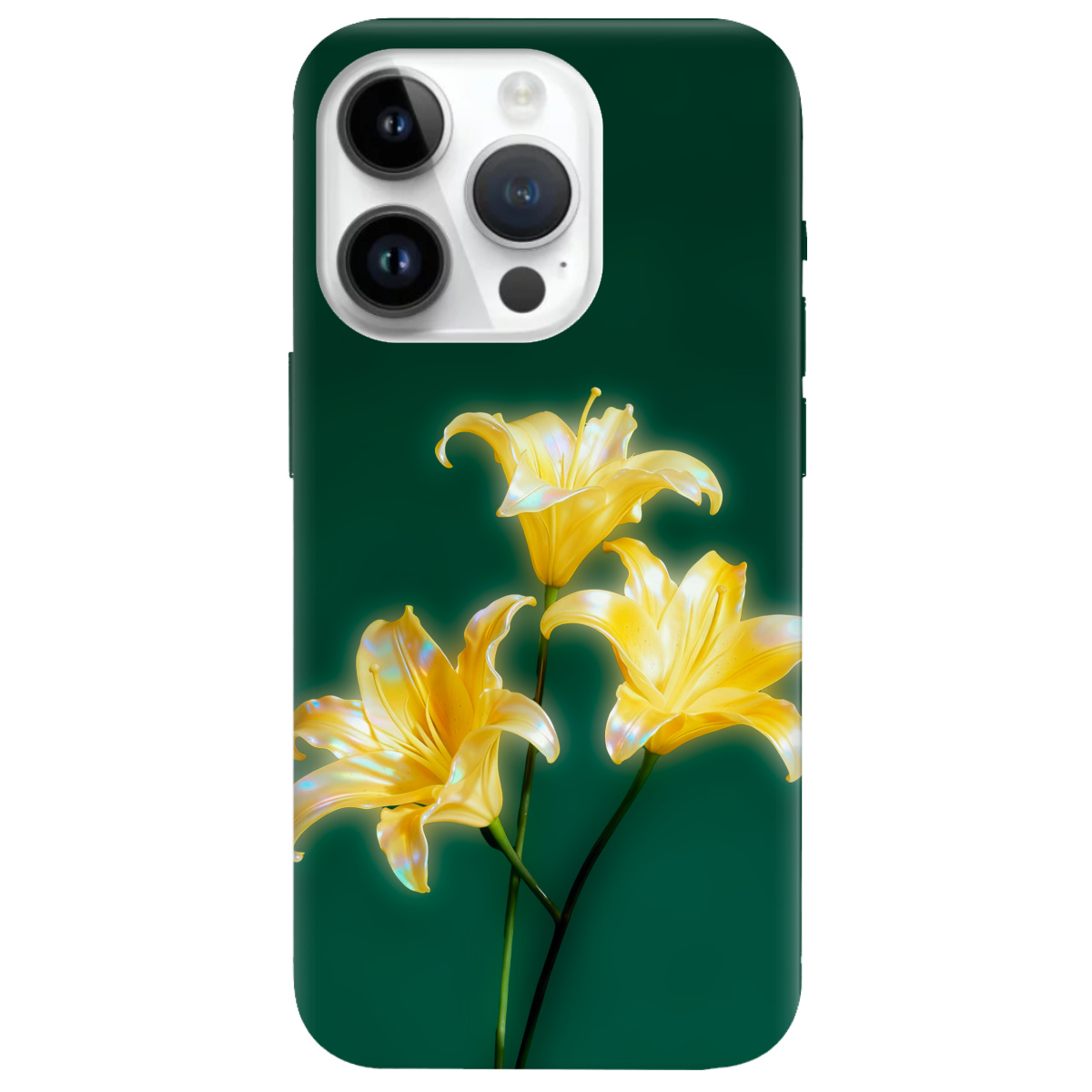 Чохол для Apple iPhone 14 Pro прозорий Сяюча лілія - фото 1 - Чохли для телефонів
