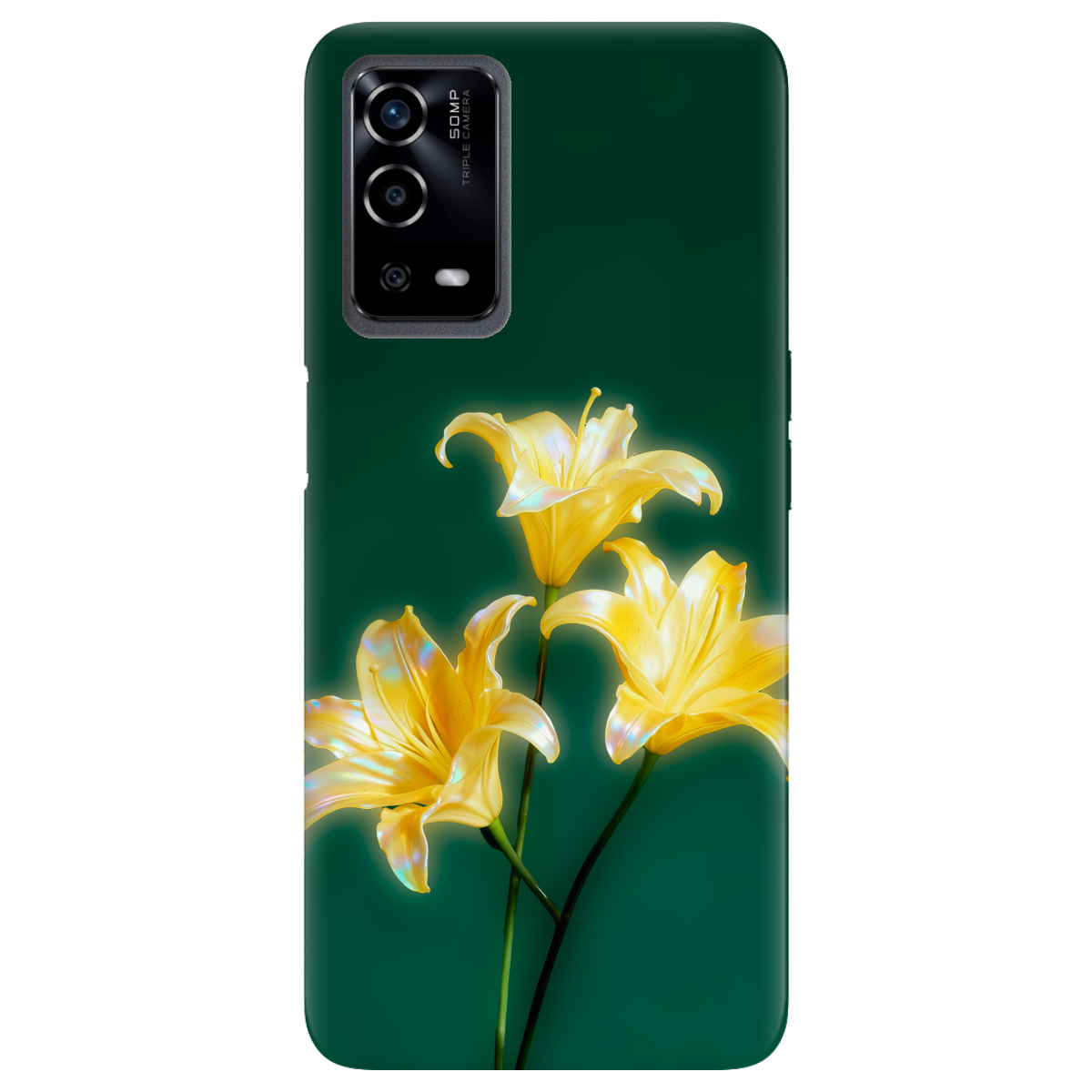 Чохол для Oppo A55 прозорий Сяюча лілія - фото 1 - Чохли для телефонів