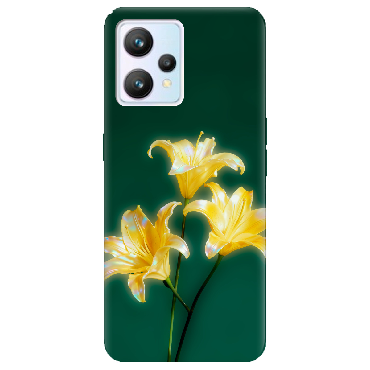 Чохол для Realme 9 прозорий Сяюча лілія - фото 1 - Чохли для телефонів