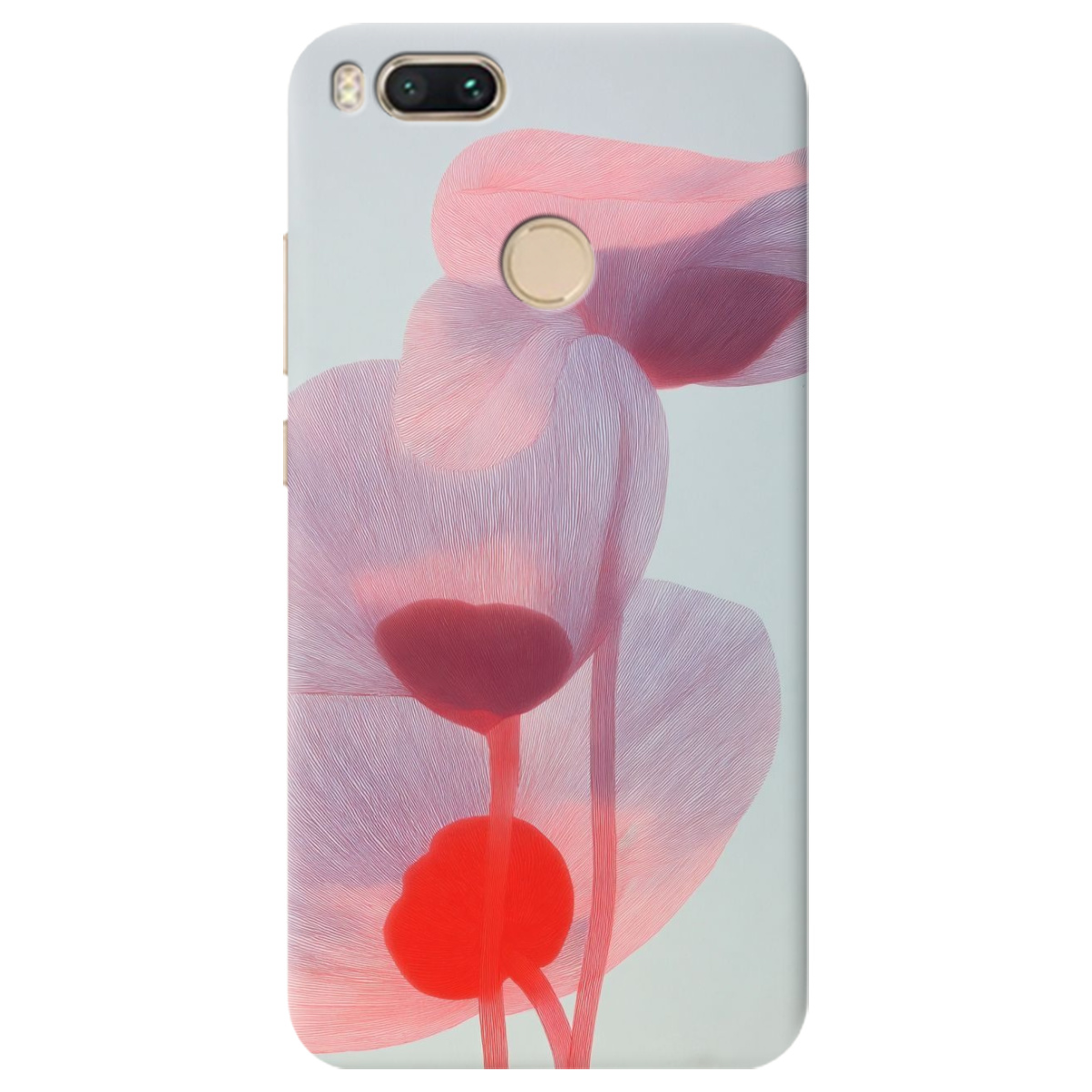 Чехол для Xiaomi Mi A1 прозрачный Прозрачные лепестки - фото 1 - Чехлы для телефонов