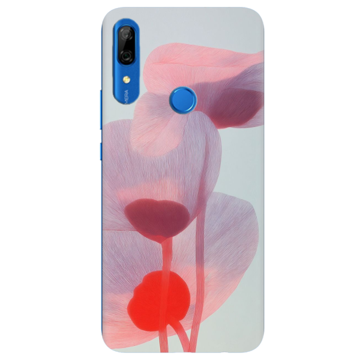 Чохол для Huawei P Smart Z прозорий Прозорі пелюстки - фото 1 - Чохли для телефонів