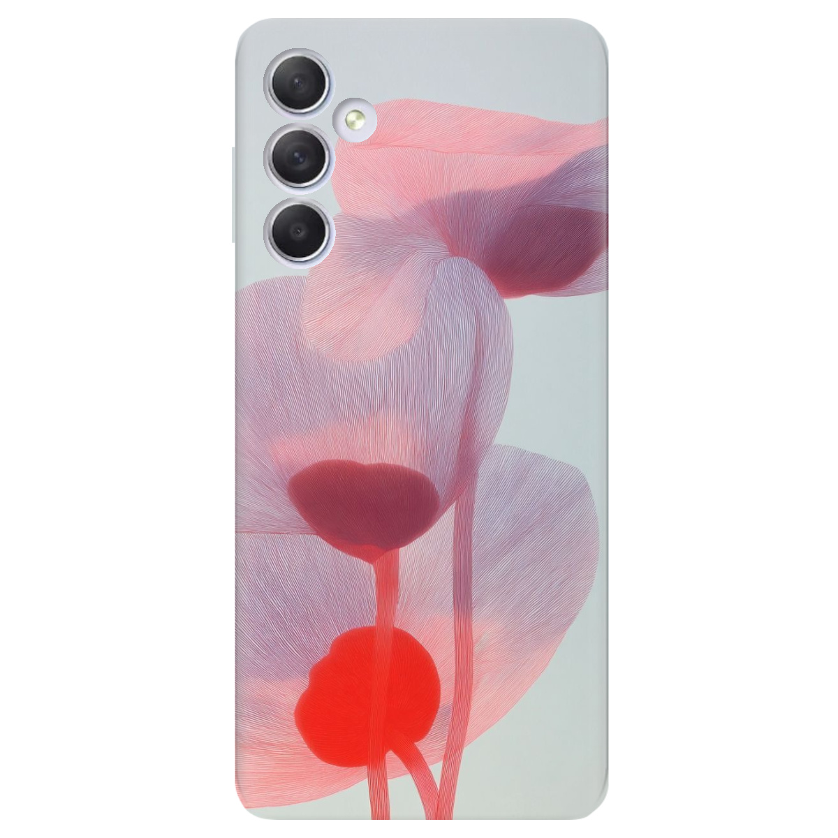 Чохол для Samsung Galaxy M54 5G прозорий Прозорі пелюстки - фото 1 - Чохли для телефонів