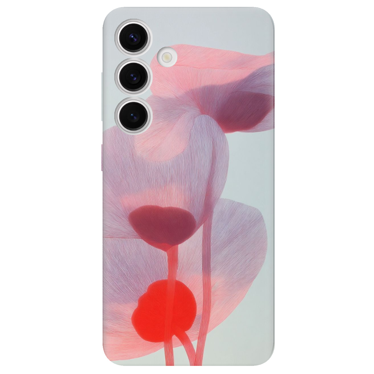 Чохол для Samsung Galaxy S25 прозорий Прозорі пелюстки - фото 1 - Чохли для телефонів