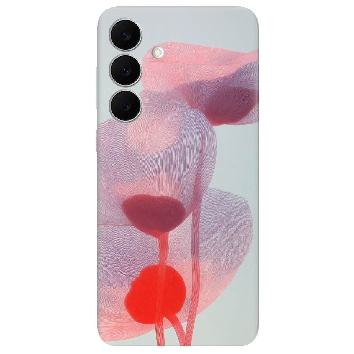 Чохол для Samsung Galaxy S25 FE прозорий Прозорі пелюстки - фото 1 - Чохли для телефонів