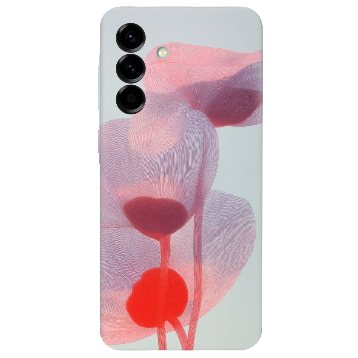 Чохол для Samsung Galaxy A57 5G прозорий Прозорі пелюстки - фото 1 - Чохли для телефонів