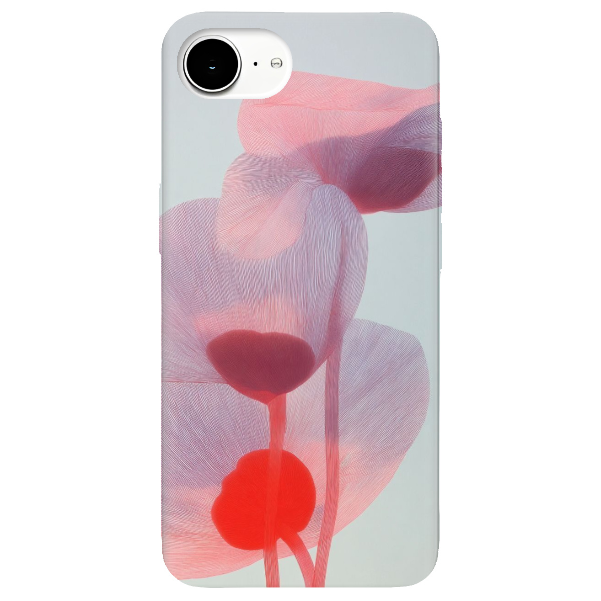 Чохол для Apple iPhone 17e прозорий Прозорі пелюстки - фото 1 - Чохли для телефонів