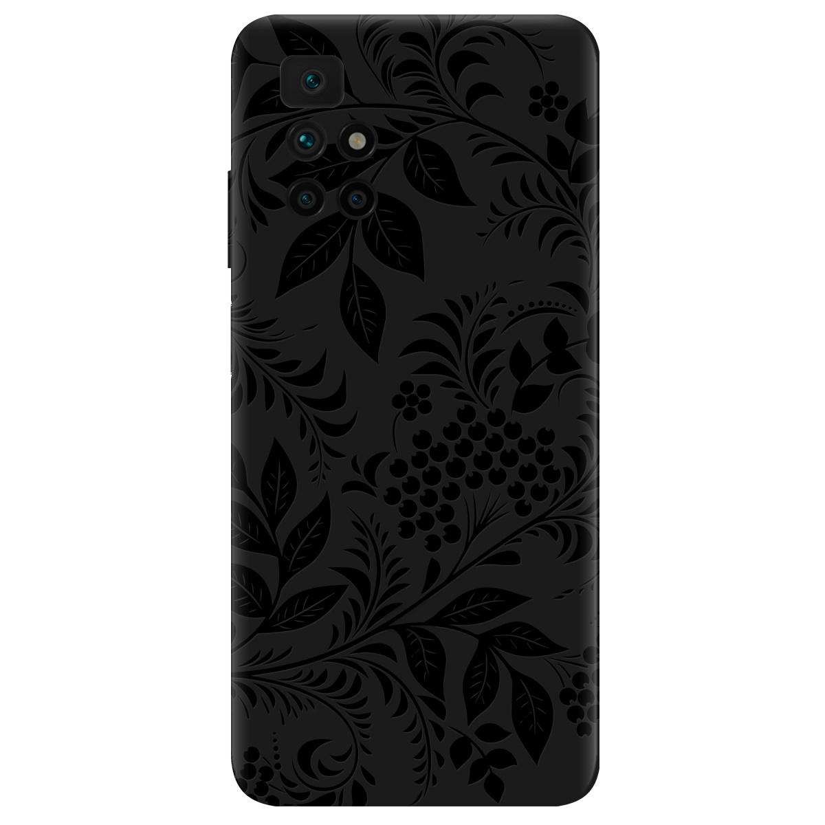 Чохол для Xiaomi Redmi 10 чорний матовий soft touch Art - фото 1 - Чохли для телефонів