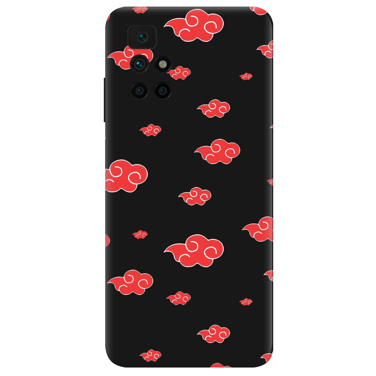 Чохол для Xiaomi Redmi 10 чорний матовий soft touch Akatsuki - фото 1 - Чохли для телефонів